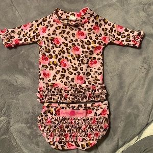 Baby girl two piece swimsuit 3-6M